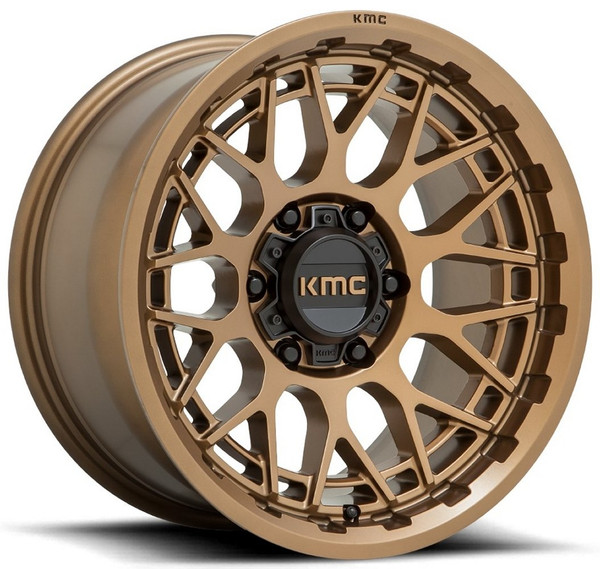 (Clearance - No Returns) 20x9 KMC KM722 Technic Matte Bronze 5x5/127 0mm