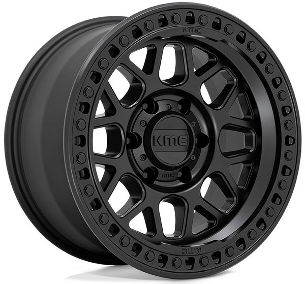 18x9 KMC KM549 GRS Satin Black 8x170 18mm