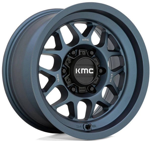 (Clearance - No Returns) 20x9 KMC KM725 Terra Metallic Blue 5x5/127 0mm
