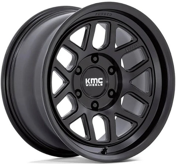 17x8.5 KMC KM446 Mesa Forged Monoblock Satin Black 6x135 0mm