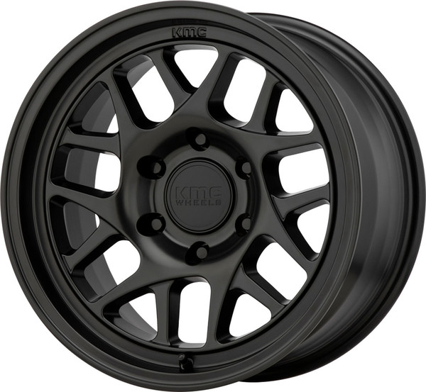 17x8.5 KMC KM717 Bully Satin Black 6x120 0mm