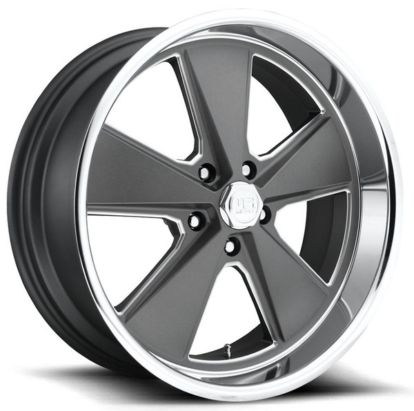 20x8 US Mags U120 Roasdster Anthracite w/ Polished Lip 5x5/127 1mm