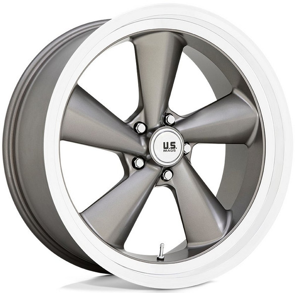 22x10.5 US Mags U137 TS Anthracite w/ Diamond Cut Lip 5x5/127 0mm