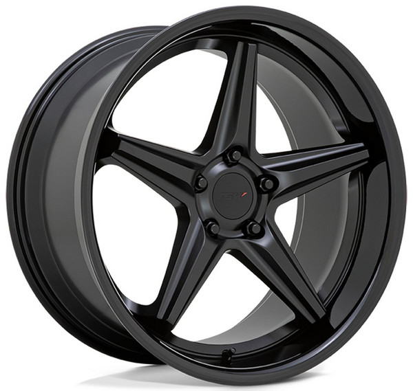 (Clearance - No Returns) 20x10 TSW Launch Matte Black w/ Gloss Black Lip 5x120 40mm
