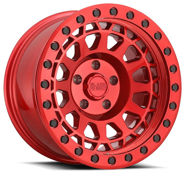 (Clearance - No Returns) 20x9.5 Black Rhino Primm Candy Red w/ Black Bolts 5x5/127 -18mm