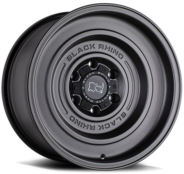 17x9.5 Black Rhino Solid Matte Gun Black 6x5.5/139.7 -12mm