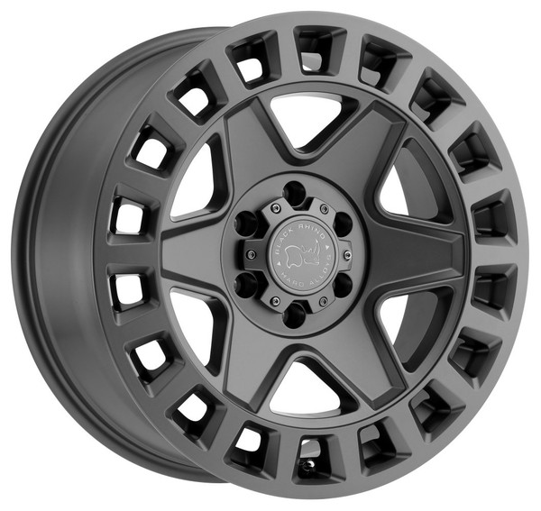 (Clearance - No Returns) 17x8 Black Rhino York Matte Gunmetal 5x4.5/114.3 35mm