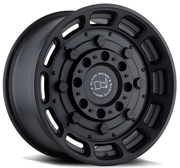 (Clearance - No Returns) 20x9.5 Black Rhino Warthog Matte Black 6x120 12mm