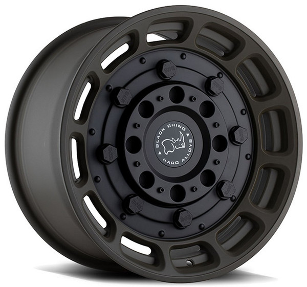 (Clearance - No Returns) 20x9.5 Black Rhino Warthog Matte OD Green w/ Black Center 6x5.5/139.7 12mm