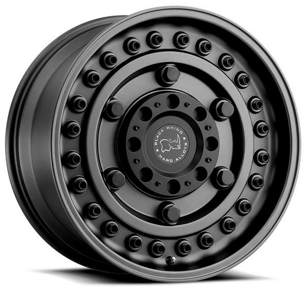 17x9.5 Black Rhino Armory Matte Gun Black 8x6.5/165 -18mm