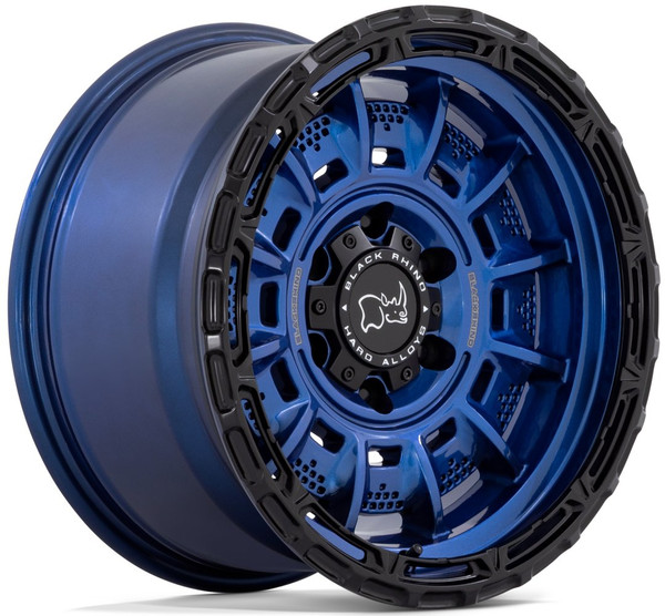 (Clearance - No Returns) 20x10 Black Rhino Legion Cobalt Blue w/ Black Lip 8x180 -18mm