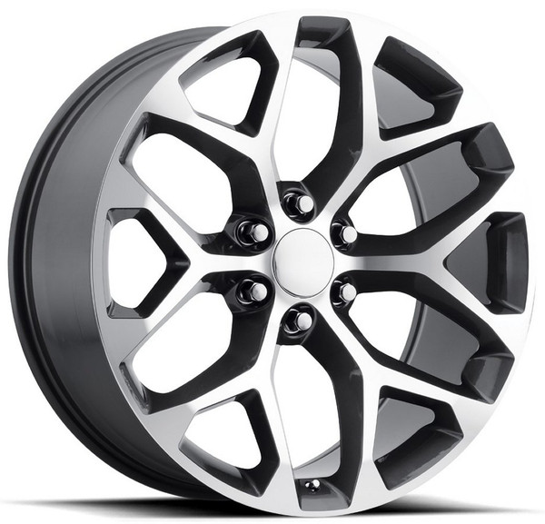 26x10 Performance Replicas PR176 Gunmetal Machined 6x5.5/139.7 24mm