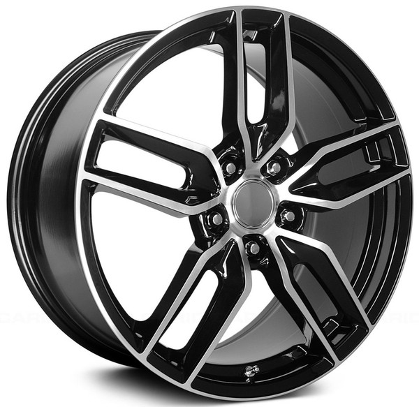 (Clearance - No Returns) 19x10 Performance Replicas PR160 Gloss Black Machined Spokes 5x4.75/120.7 56mm