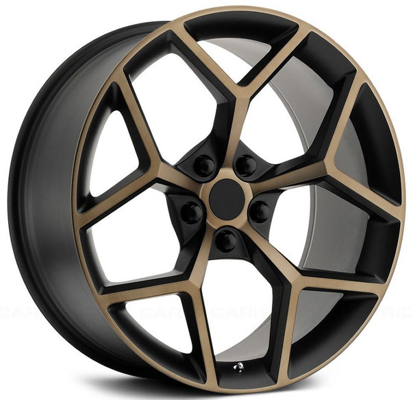 (Clearance - No Returns) 20x10 Performance Replicas PR126 Black w/ Bronze 5x120 23mm