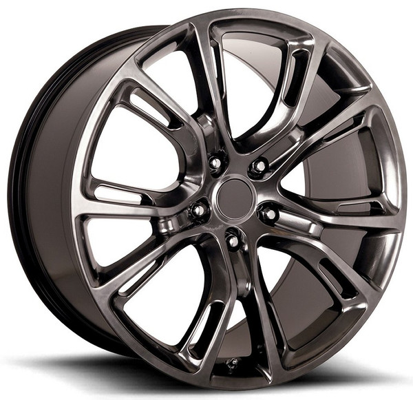 (Clearance - No Returns) 22x9 Performance Replicas PR137 Dark Hyper Silver 5x5/127 34mm