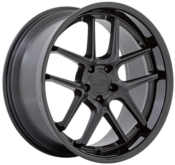 20x11 American Racing AR942 Matte Black w/ Gloss Black Lip 5x115 22mm