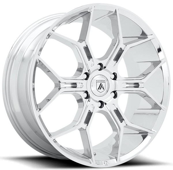 (Clearance - No Returns) 26x10 Asanti ABL-38 Chrome 6x135 35mm