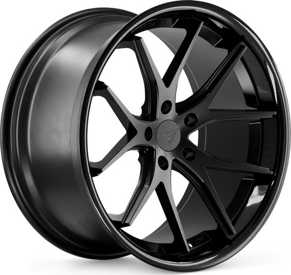 19x10.5 Ferrada FR2 Matte Black w/ Gloss Black Lip 5x4.5/114.3 38mm