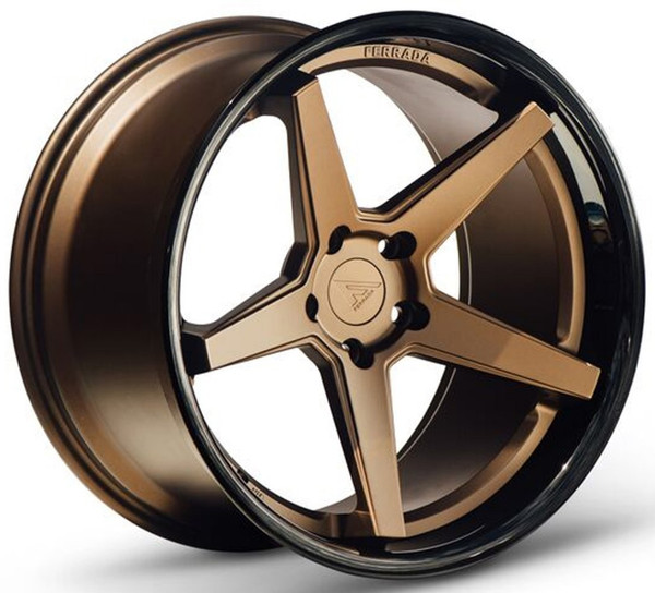 19x9.5 Ferrada FR3 Matte Bronze w/ Gloss Black Lip 5x120 20mm