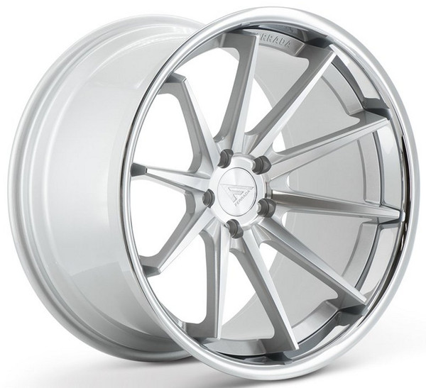 19x9.5 Ferrada FR4 Machine Silver w/ Chrome Lip 5x120 35mm