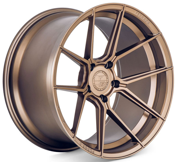 (Clearance - No Returns) 20x11 Ferrada Forge-8 FR8 Matte Bronze (Rotary Forged) 5x120 33mm
