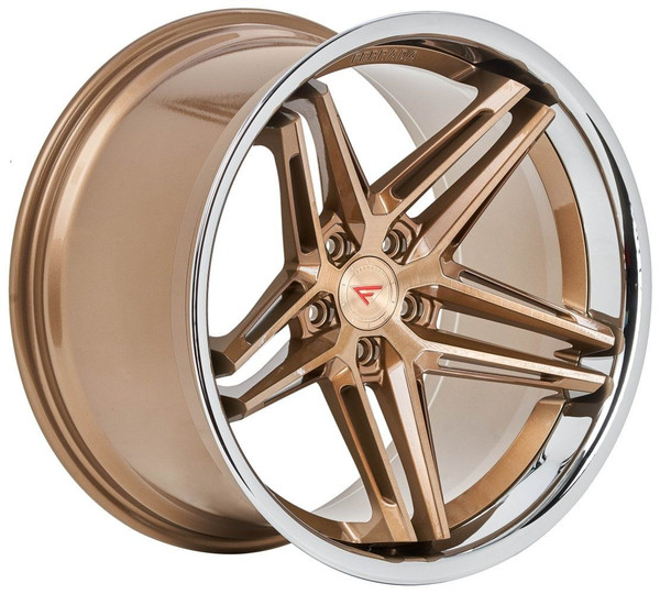 20x10.5 Ferrada CM1 Brushed Cobre w/ Chrome Lip 5x112 25mm
