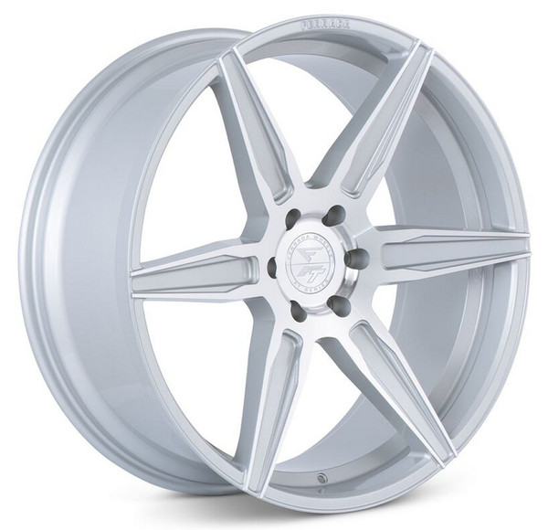 (Clearance - No Returns) 22x10.5 Ferrada FT2 Machine Silver 5x5/127 28mm