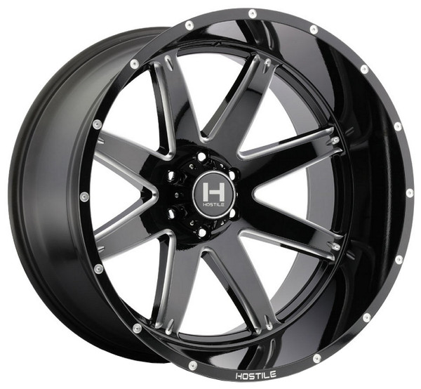 (Clearance - No Returns) 20x12 Hostile H109 Alpha Blade Cut (* May Require Trimming) 6x5.5/139.7 -44mm