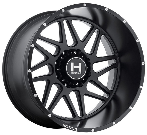 22X12 Hostile H108 Sprocket Asphalt (8 Lug) (* May Require Trimming)  8x6.5/165 -44mm