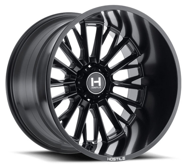 22X14 Hostile H114 Fury Asphalt (8 Lug) (* May Require Trimming) 8x170 -76mm