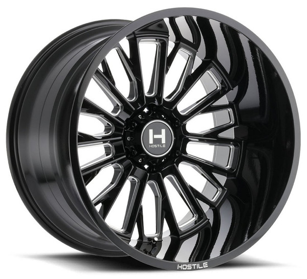 24X14 Hostile H114 Fury Blade Cut (6 Lug) (* May Require Trimming) 6x5.5/139.7 -76mm