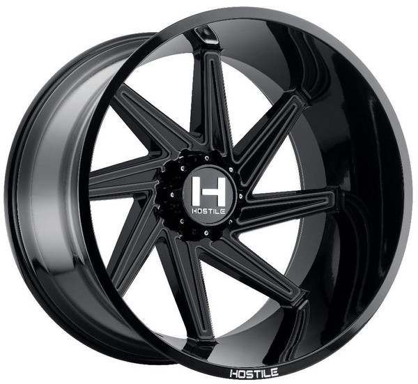 22x12 Hostile H119 Dagr Asphalt (* May Require Trimming) 8x6.5/165 -44mm