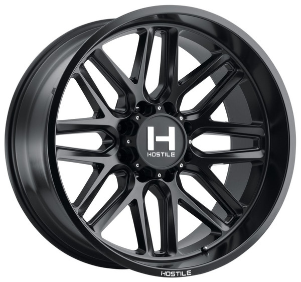 (Clearance - No Returns) 24x14 Hostile H120 Vulcan Asphalt (8 Lug) (* May Require Trimming) 8x170 -76mm