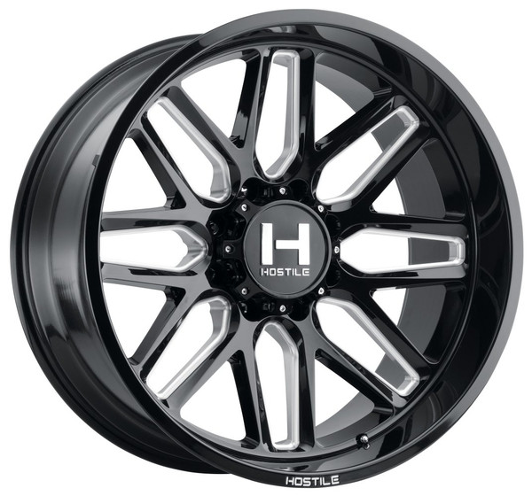 24x12 Hostile H120 Vulcan Blade Cut (8 Lug) (* May Require Trimming) 8x180 -44mm