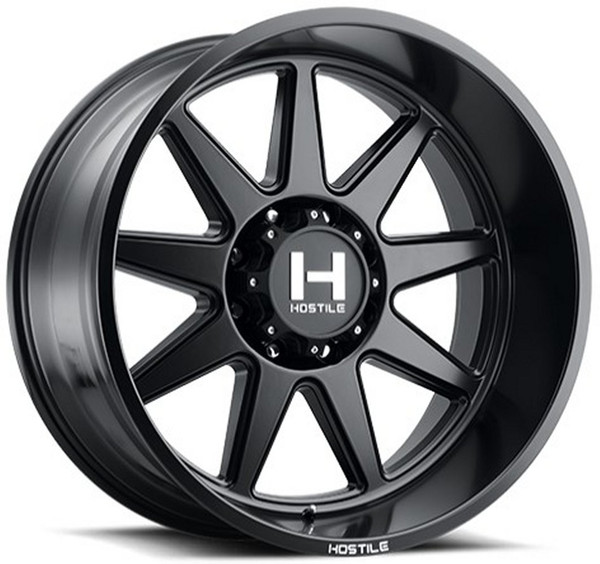(Clearance - No Returns) 20x12 Hostile H121 Omega Asphalt  (* May Require Trimming) 6x5.5/139.7 -44mm