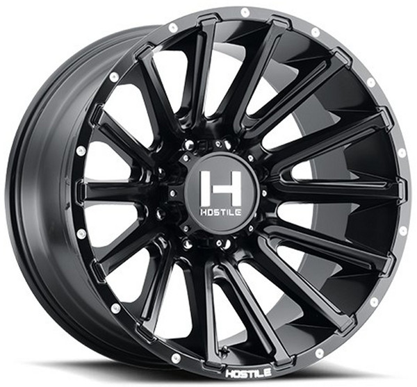 20x12 Hostile H123 Typhoon Asphalt (* May Require Trimming) 8x6.5/165 -44mm