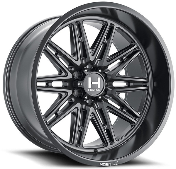 22x10 Hostile H126 Maniac Asphalt (6 Lug) 6x135 -25mm