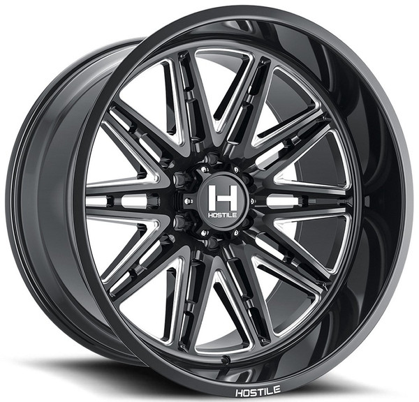20x10 Hostile H126 Maniac Blade Cut (5 & 6 Lug) 6x135 -19mm