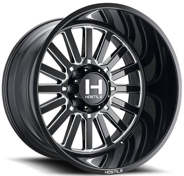 22x10 Hostile H127 Titan Blade Cut (8 Lug) 8x170 -25mm