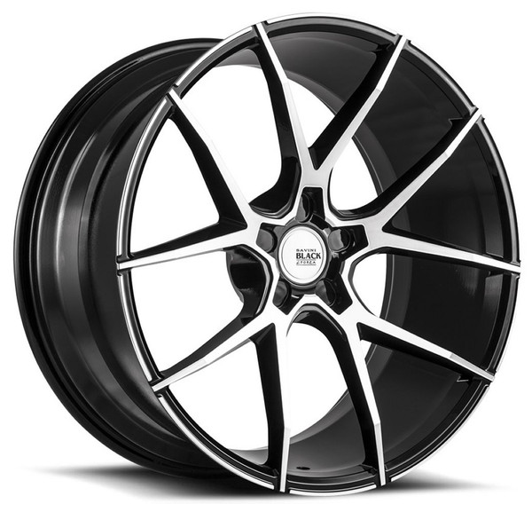 22x9 Savini Black Di Forza BM14 Gloss Black w/ Machined Face (Concave) (CUSTOM)