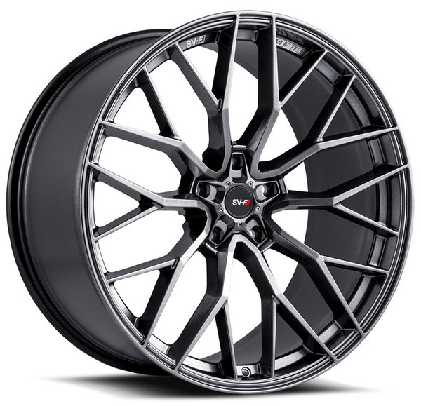 20x8.5 Savini SV-F2 Gloss Graphite (Flow Form) (CUSTOM)