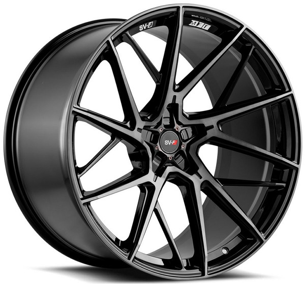 19x9.5 Savini SV-F6 Gloss Black w/ Double Dark Tint (Flow Form) (CUSTOM)