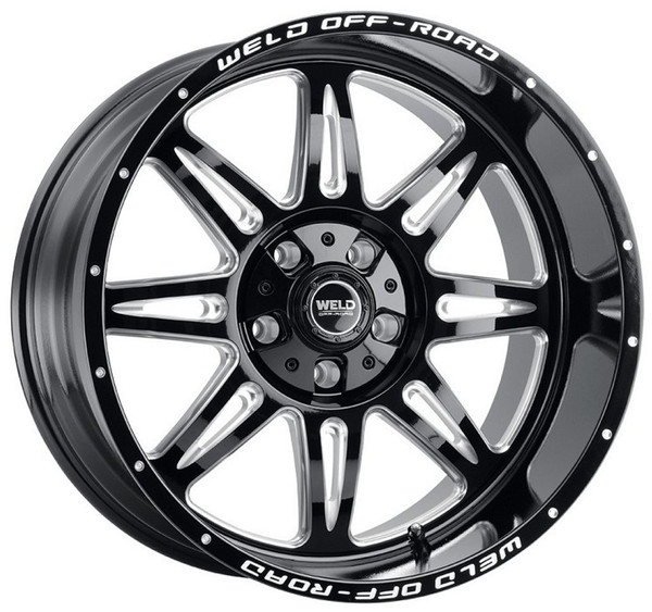 22x10 Weld Off-Road Cheyenne W132 Gloss Black Milled (Rotary Forged) 6x135 6x5.5/139.7 -18mm