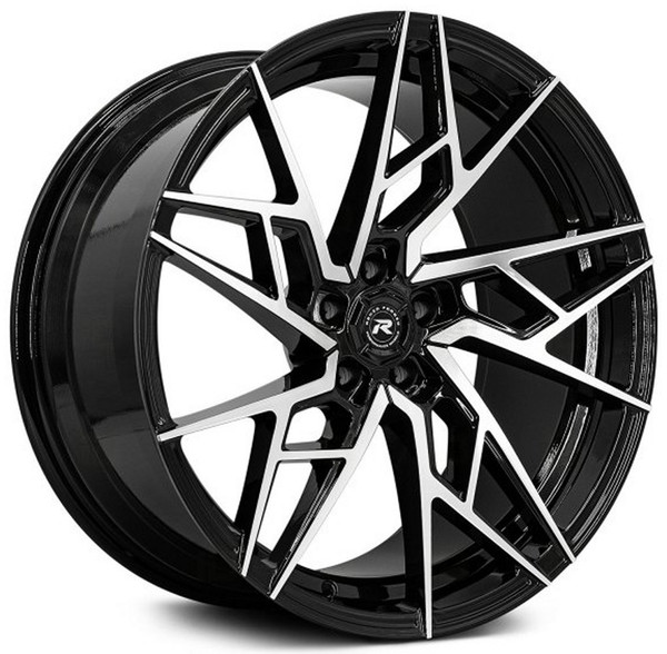 22x9 Renzo Ascari Gloss Black Machined (CUSTOM) 