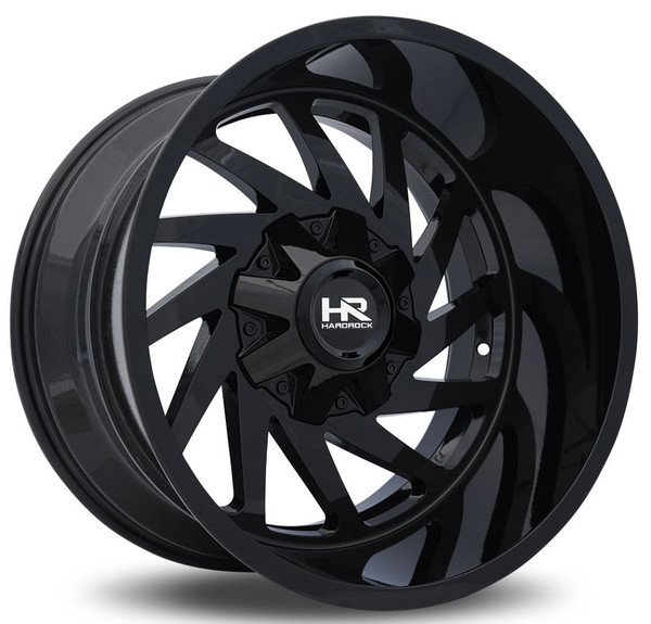 20x10 Hardrock Off-Road H704 Crusher Gloss Black 6x135 6x5.5/139.7 -19mm