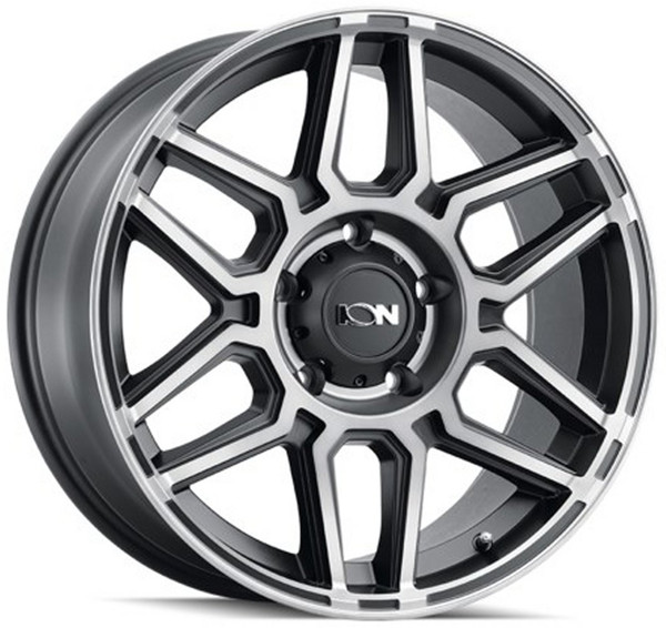 20x9 ION Alloy 146 Matte Black w/ Machined Dart Tint 8x170 18mm