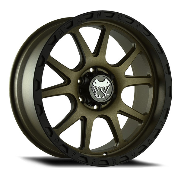 17x9 Mamba Off-Road M27 Matte Bronze w/ Black Lip (Flow Formed) 5x5.5/139.7 12mm