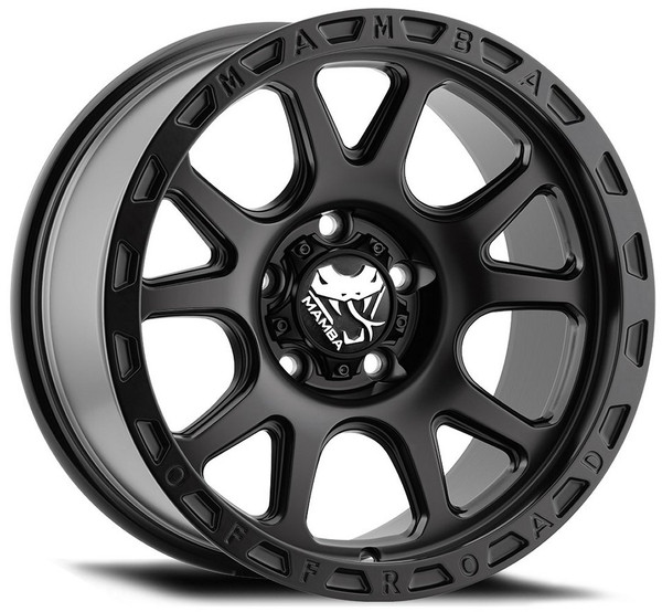 18x9 Mamba Off-Road M27 Matte Black (Flow Formed) 6x135 12mm