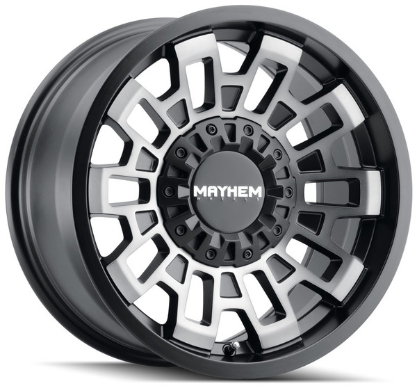 17x9 Mayhem Cortex 8113 Matte Black w/ Machined Dark Tint 6x135 6x5.5/139.7 -12mm