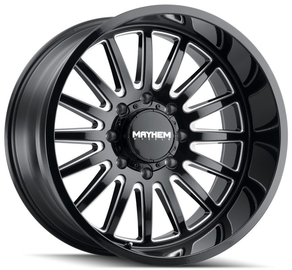 20x10 Mayhem Utopia 8114 Gloss Black Milled 6x5.5/139.7 -19mm